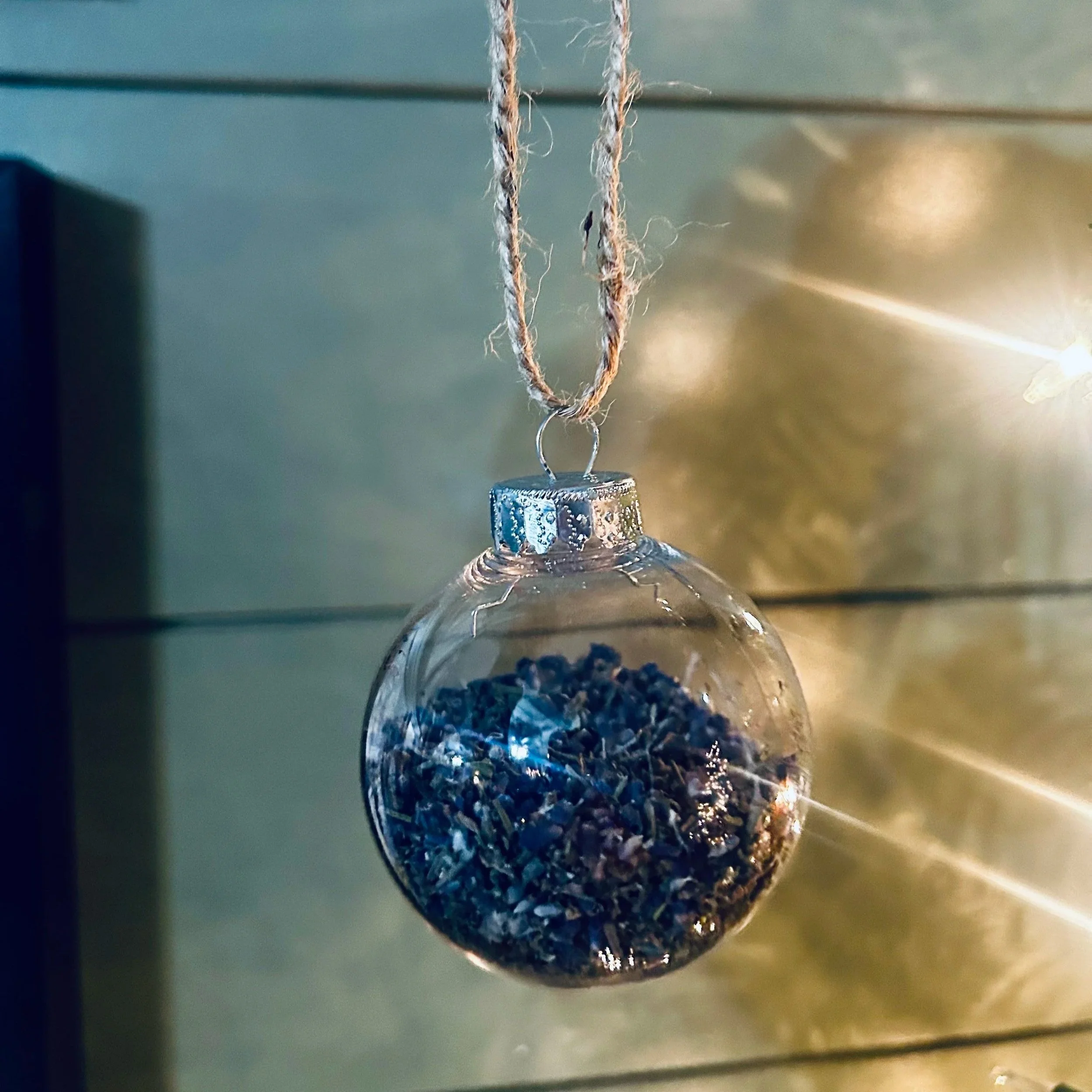 Farmstead Lavender Dried Flower Bulb Ornament