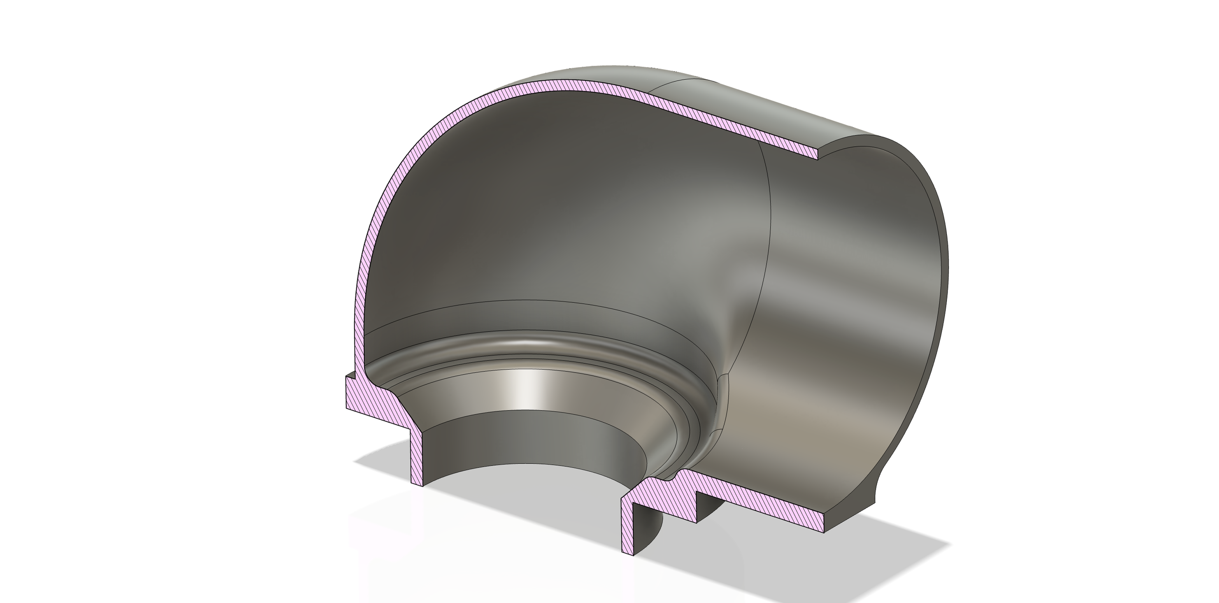 A drain pipe adapter I designed and 3D printed.