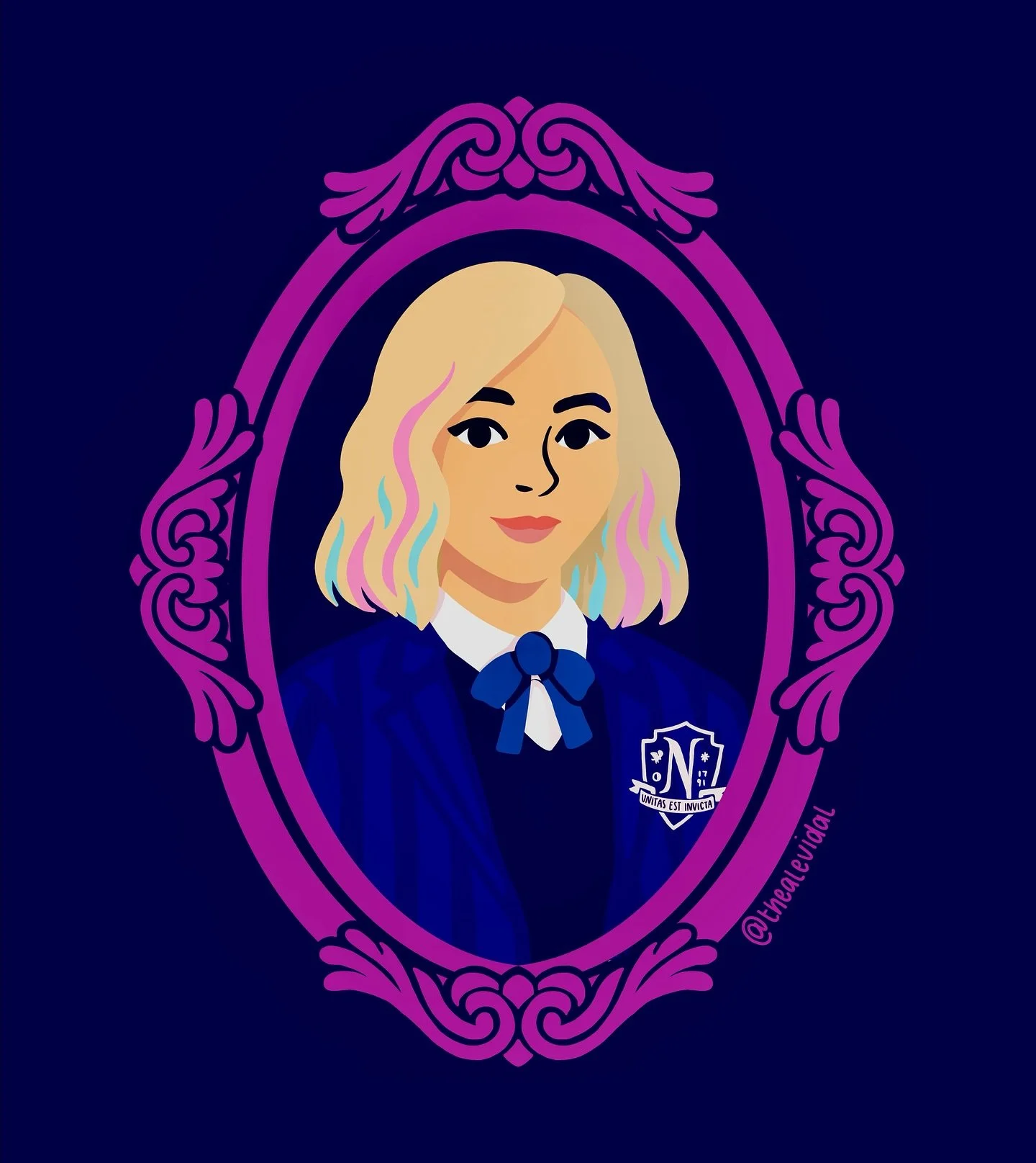 I had so much fun illustrating Enid from Wednesday 🐺💜 The countdown is officially over, Part 2 drops TOMORROW and I am so ready for all the spooky, creepy, and kooky vibes 👻🖤

Stay tuned, because tomorrow I&rsquo;ll be sharing my Wednesday Addams
