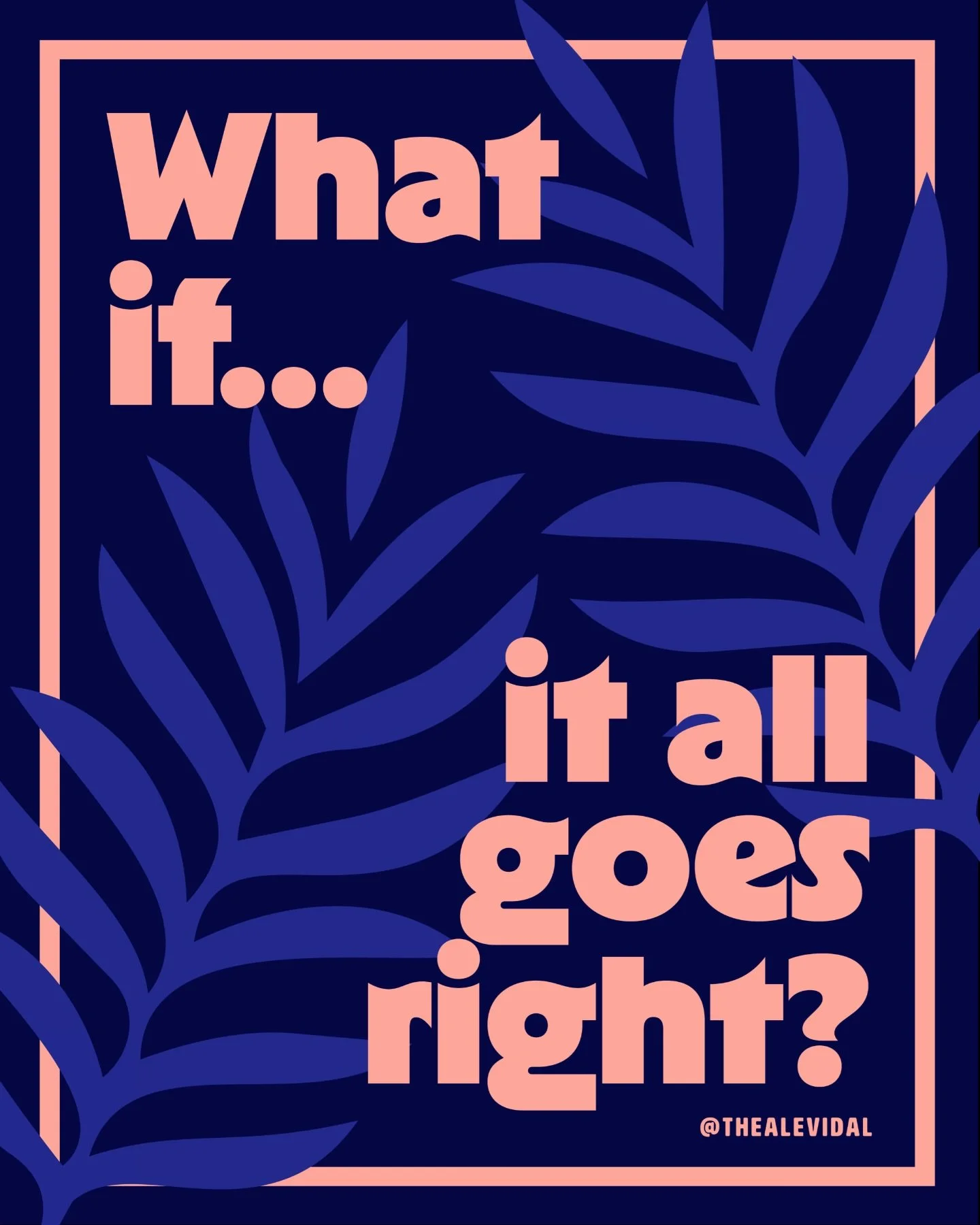 Have you thought about what if.. it all goes right?✨

#creativelifestyle #positivequotesdaily #positivevibesquotes #designwithme #whatifyoufly