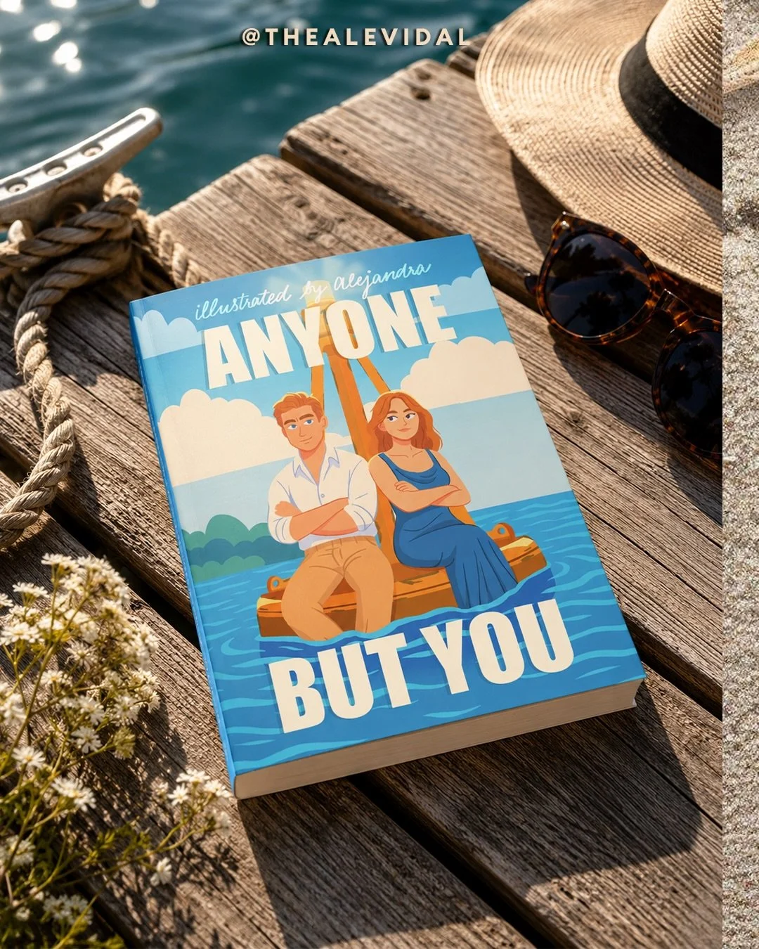 One thing about me? If a movie gives me serotonin, I&rsquo;m probably going to illustrate something inspired by it. ☀️📚

Anyone But You had such fun feel-good rom-com energy. Also yes, Unwritten has a special place in my heart. I need to do more of 