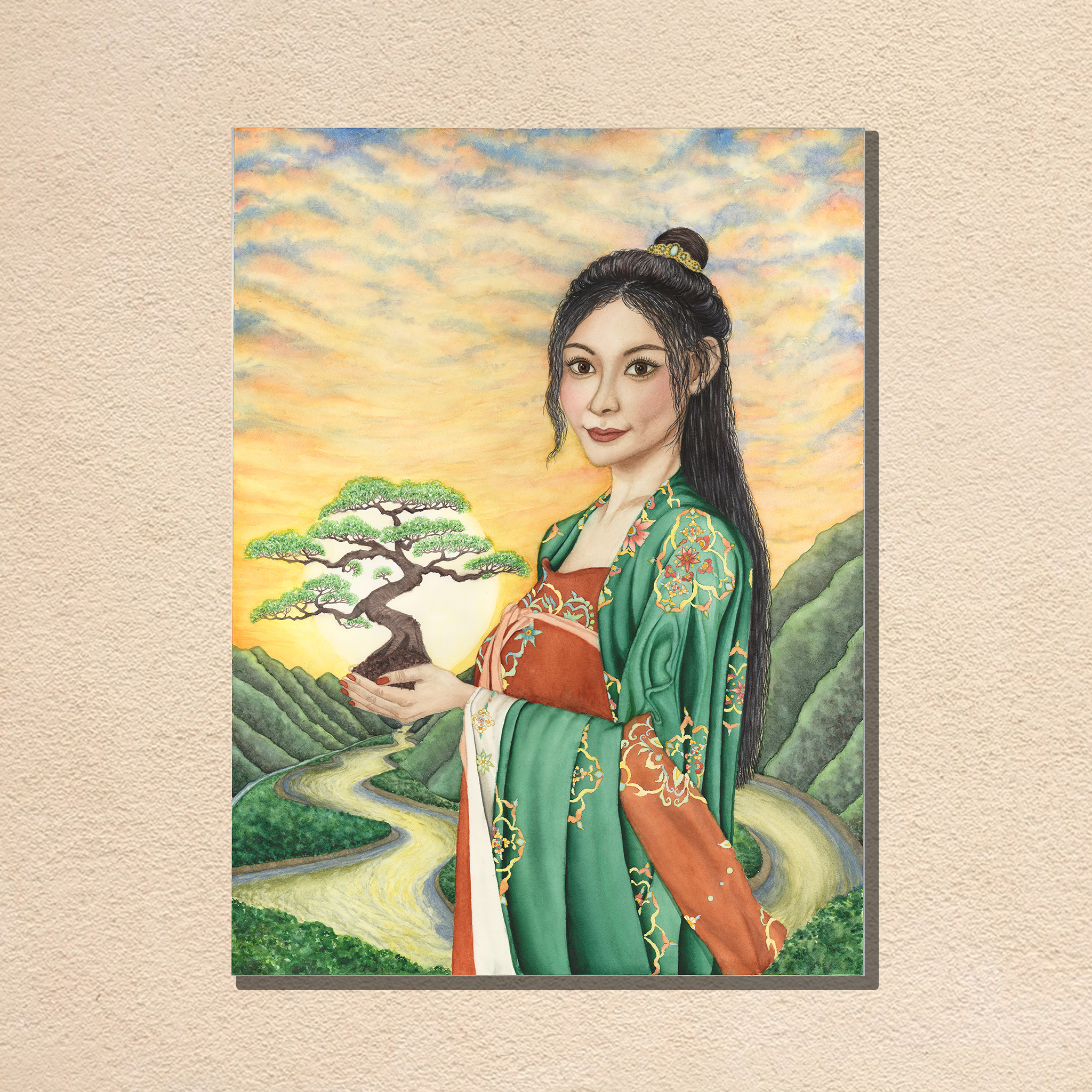 Houtu Goddess on wall.png
