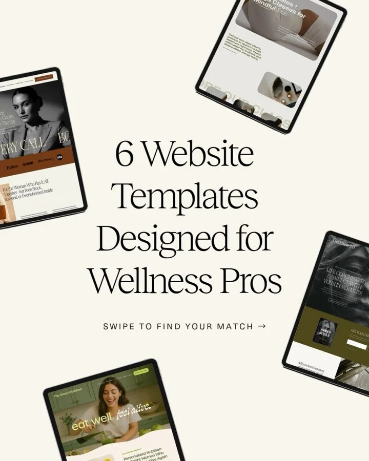 You&rsquo;ve probably noticed it&hellip;

Most website templates all start to look the same.

Same trendy layouts.

Same fonts.

Same &ldquo;Pinterest-y&rdquo; aesthetic that doesn&rsquo;t actually feel like you.

And if you&rsquo;re a coach, therapi