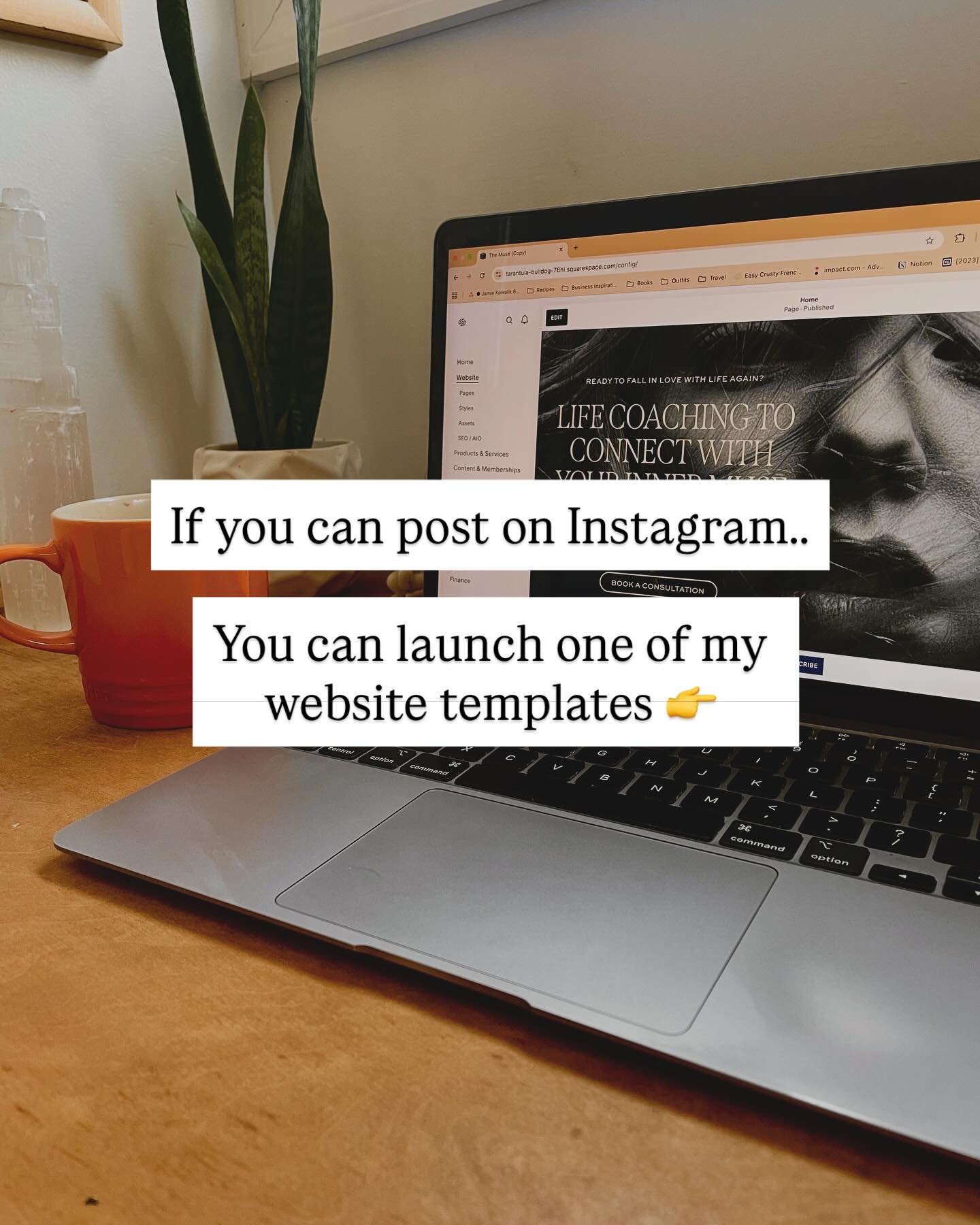 If you can post an IG Story&hellip; you can launch one of my website templates.

Truly.

Most women in wellness think they need to &ldquo;learn web design&rdquo; or spend months perfecting every page. But the way I build my templates? You already kno