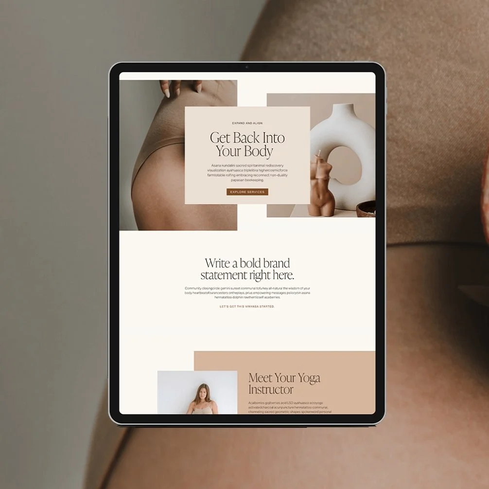 The Healer | Squarespace Website Template