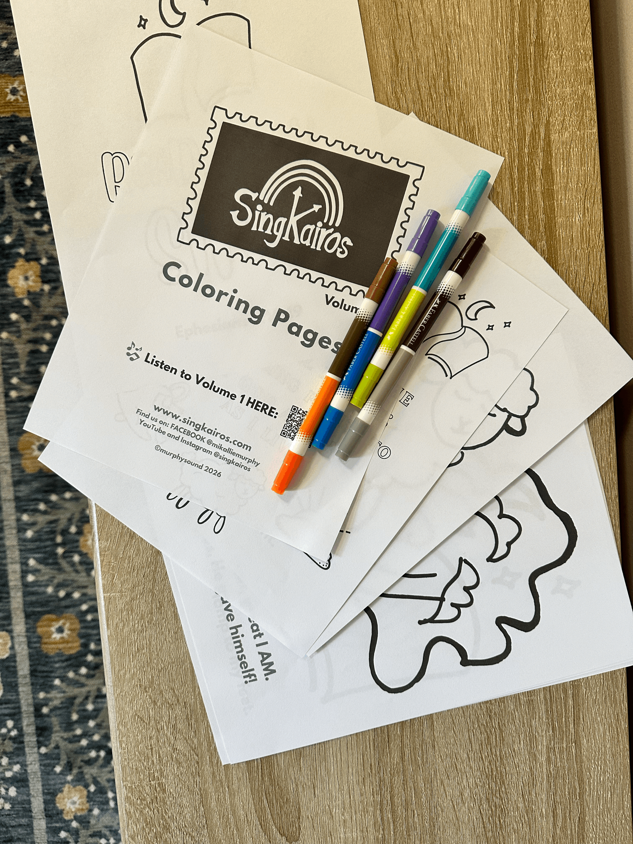 SingKairos Volume 1 Coloring Pages - PDF download