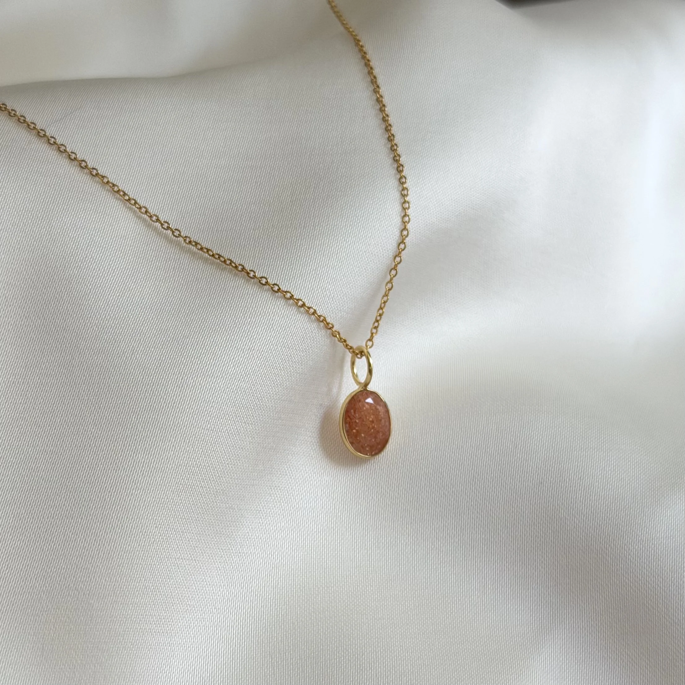 Sunstone Gold Filled Necklace