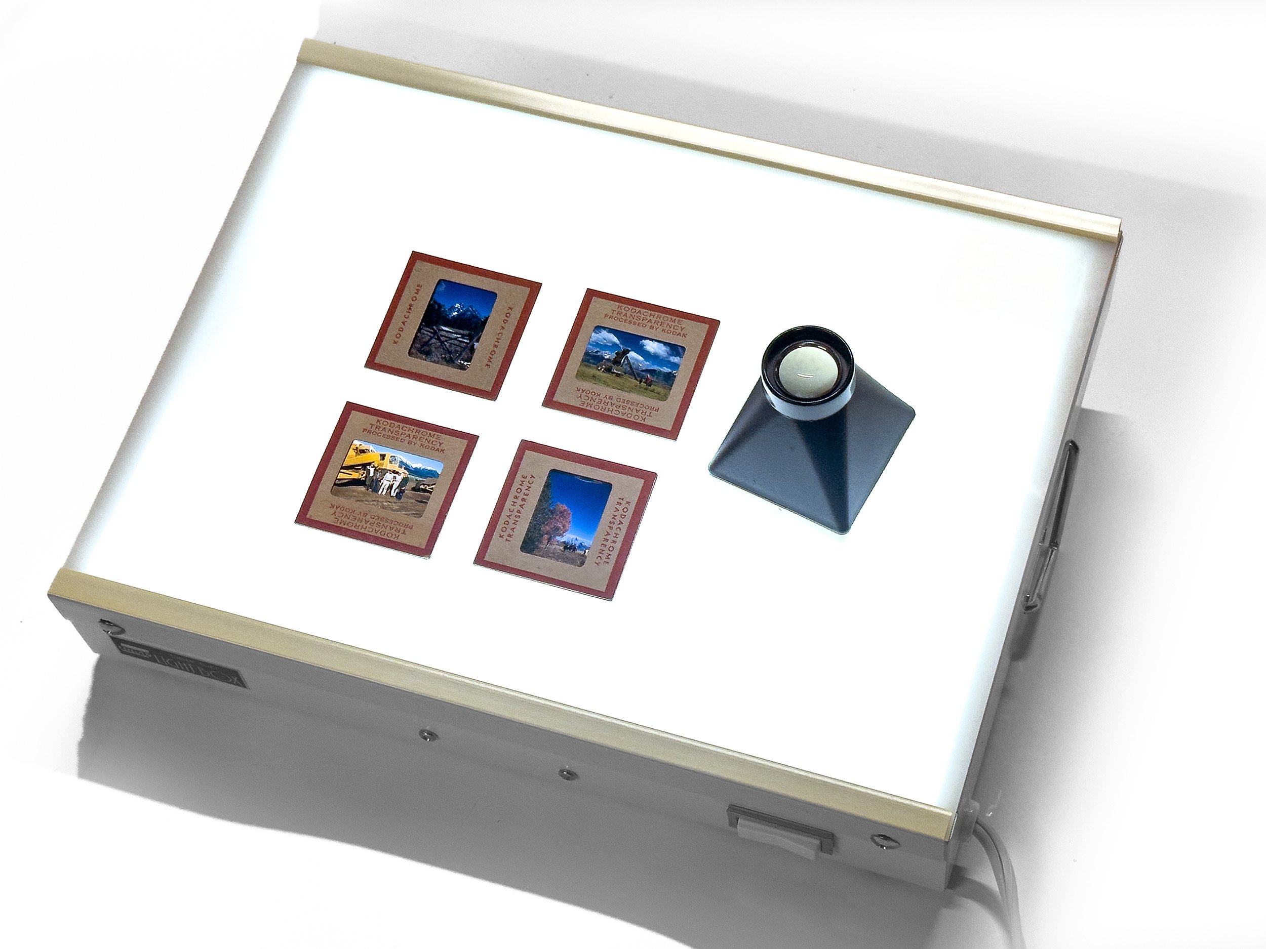73. Vintage Lightbox with Original Kodachrome Slides