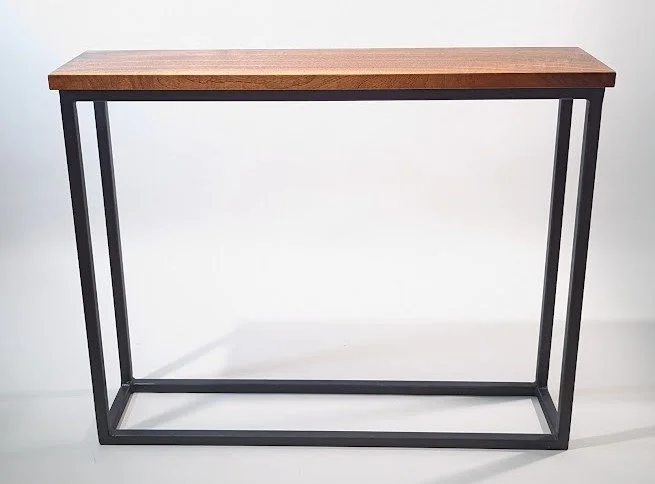 Steel and Walnut Entryway Table