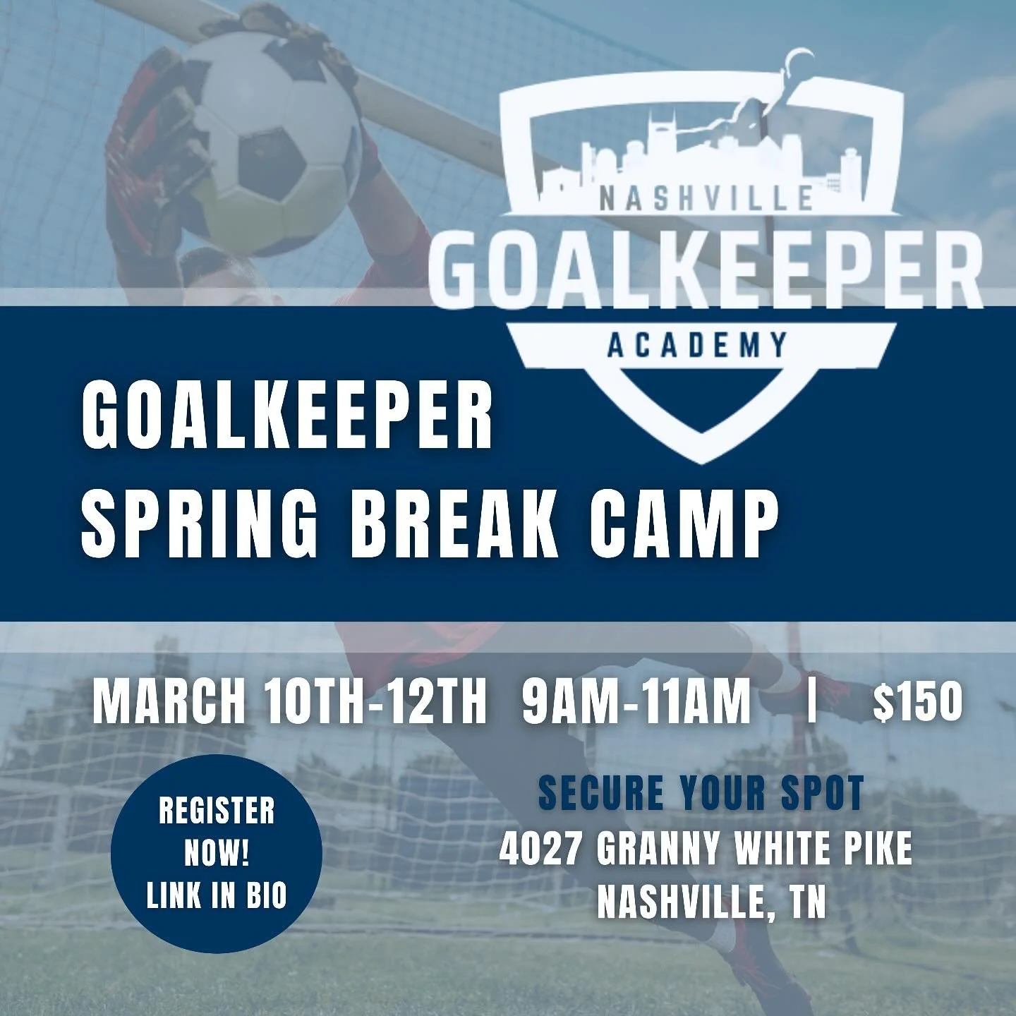 ❗️Come and join us for spring break training camp❗️
⠀
Register via link in bio✅🧤