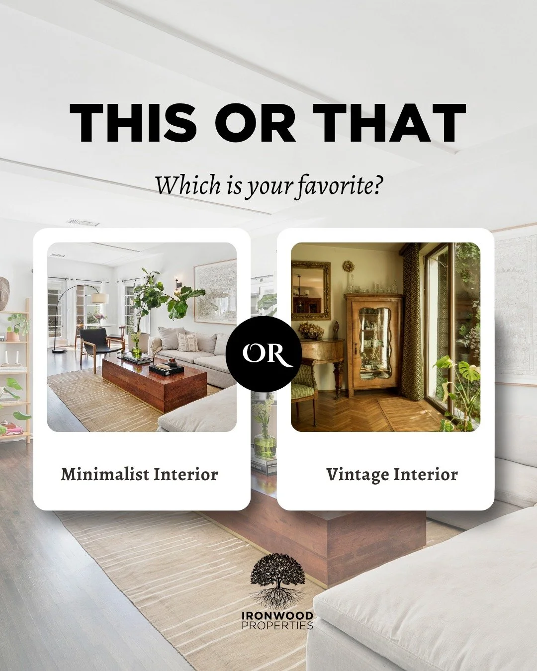 Which one&rsquo;s more you? 🫵
.
.
.
.
.
#IronwoodProperties #RealEstate #CaliforniaRealEstate #LosAngelesRealEstate #LosAngeles #LARealEstate #LuxuryProperties #LuxuryRealEstate #LALiving #LAHousing #MultiUnitHousing #MultiFamilyHousing #HistoricPro