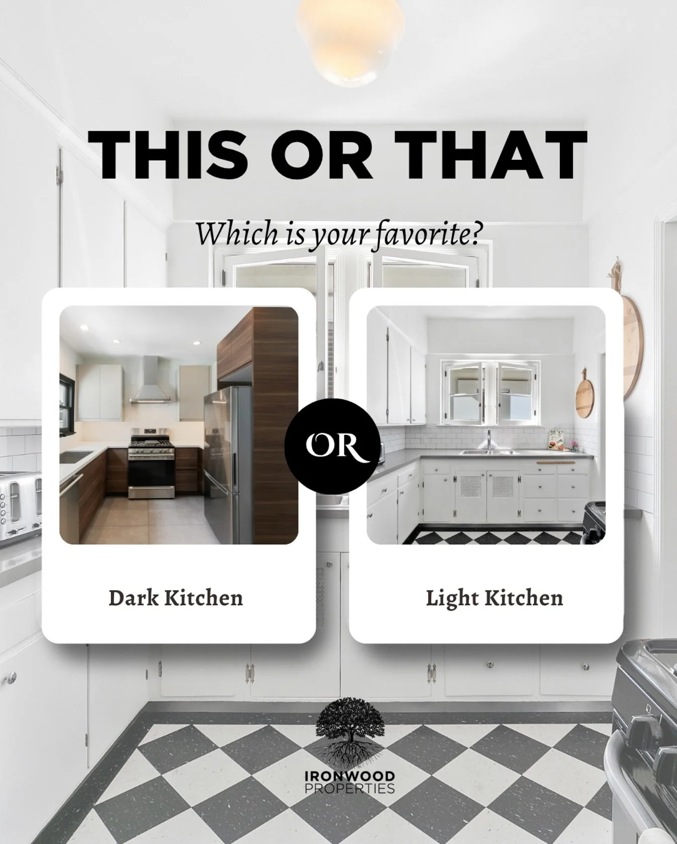 Light kitchen or dark kitchen? 🤔
.
.
.
.
#IronwoodProperties #RealEstate #CaliforniaRealEstate #LosAngelesRealEstate #LosAngeles #LARealEstate #LuxuryProperties #LuxuryRealEstate #LALiving #LAHousing #MultiUnitHousing #MultiFamilyHousing #HistoricPr