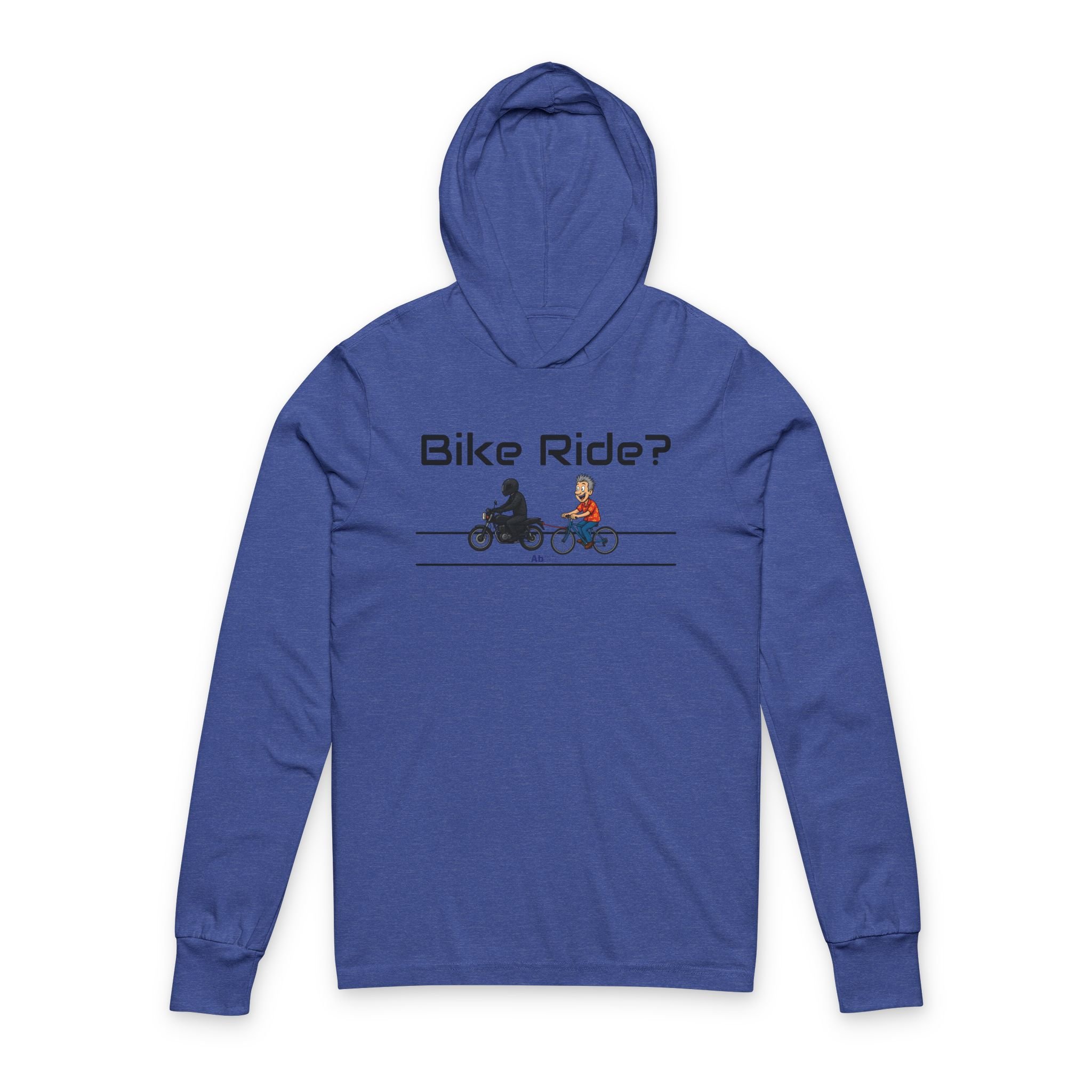 Bike Ride? Hoodie Tee — Casual Cycling Graphic Long-Sleeve Hooded Shirt