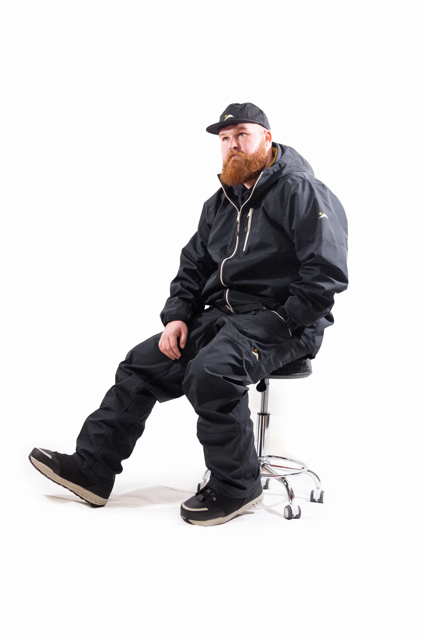 FW24 Cascadia 3L Outerwear Kit - Black w/ white zippers