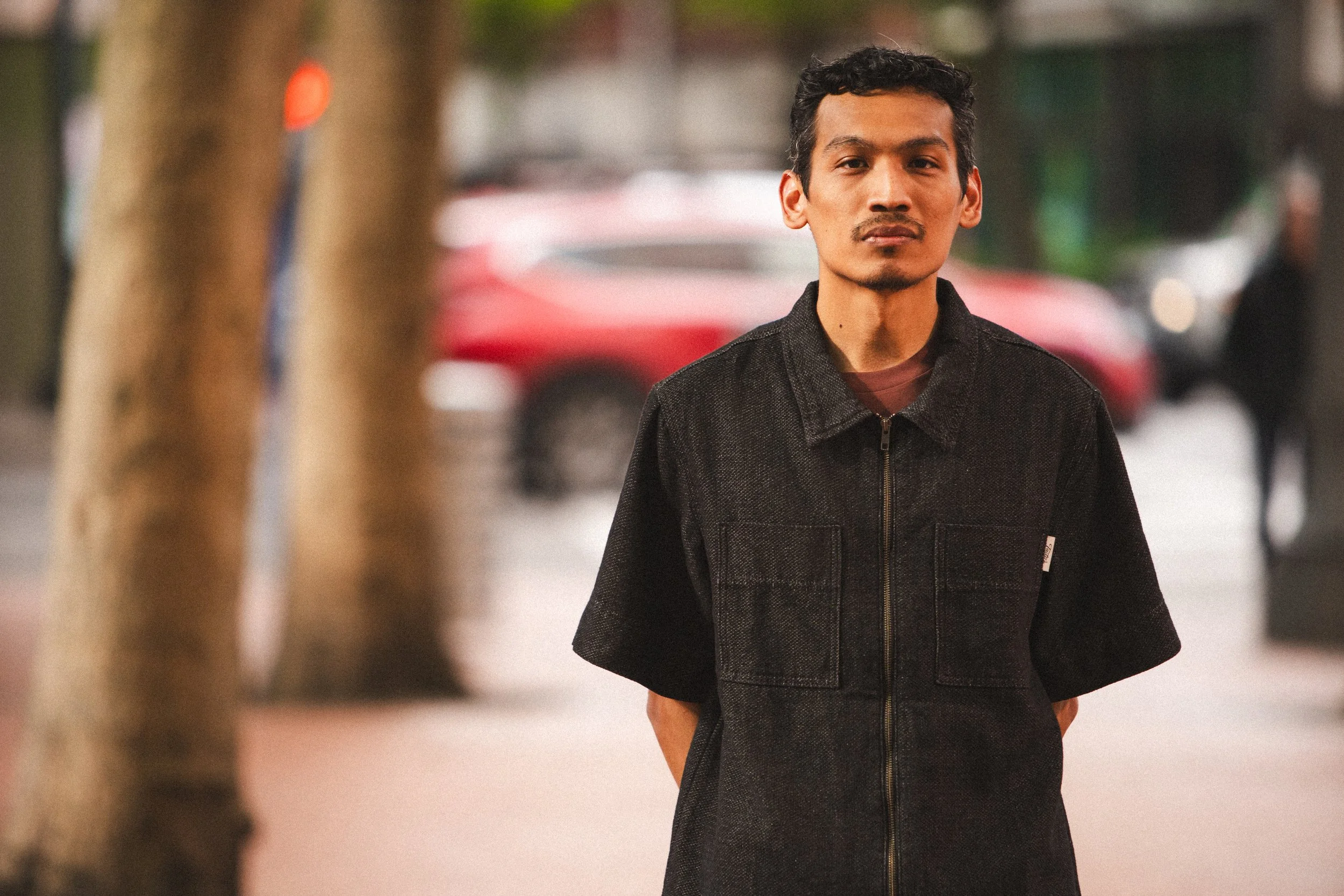 SS25 - Shortsleveved Sashiko Zip Work Shirt