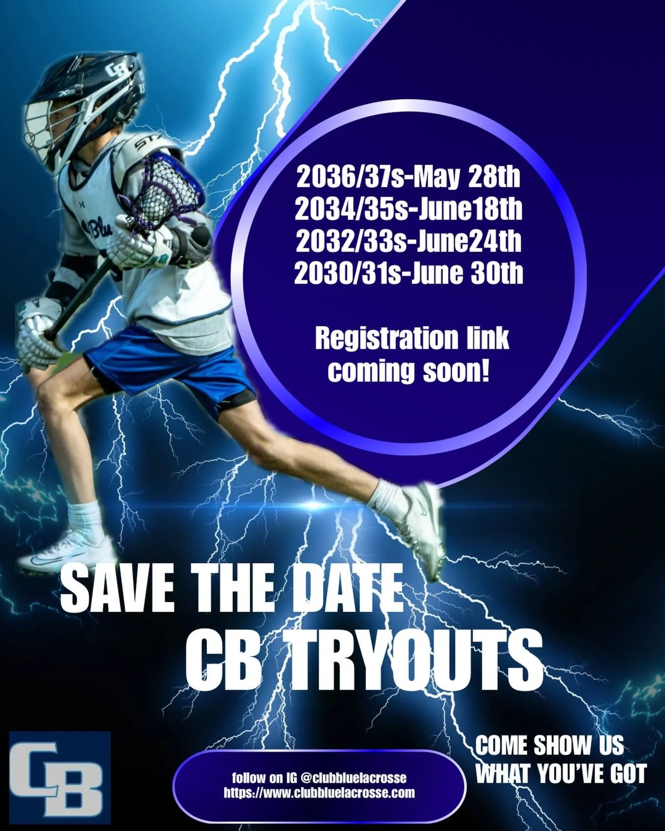 ‼️Club Blue Tryouts‼️ Registration link coming soon!