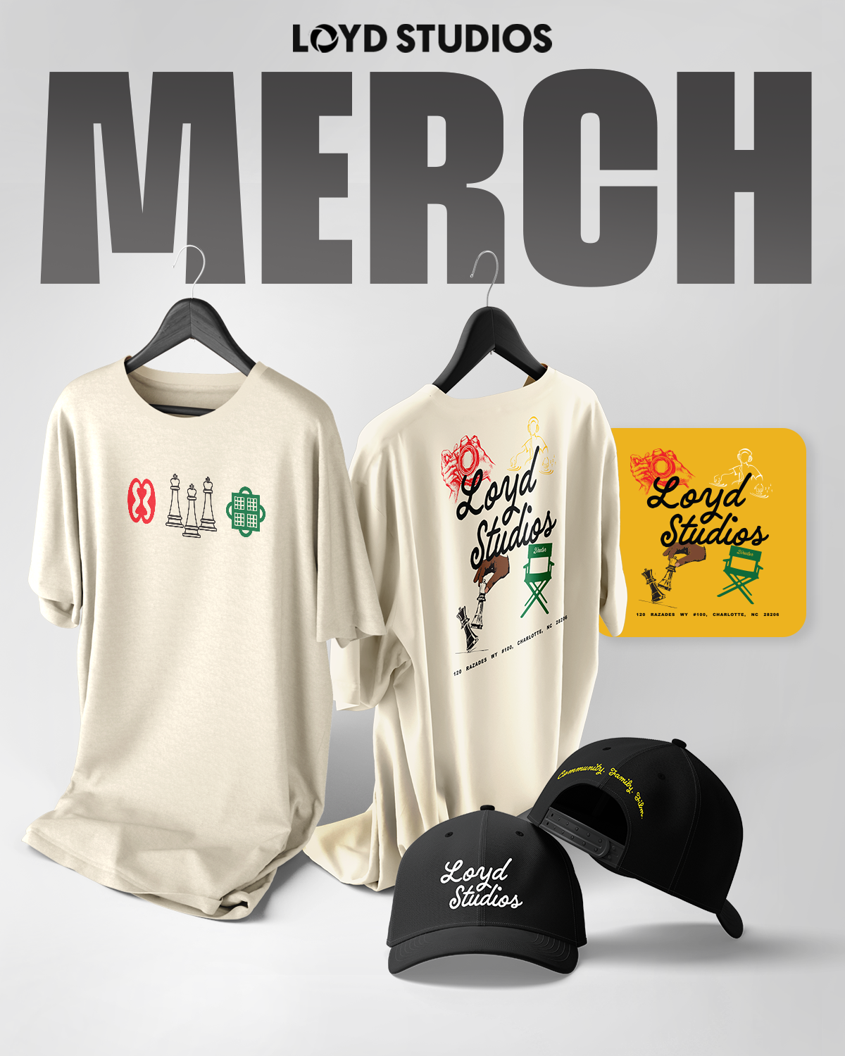 Loyd Studios Community Tee in Cream