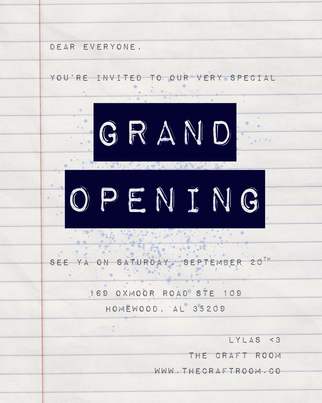 Grand Opening Celebration!