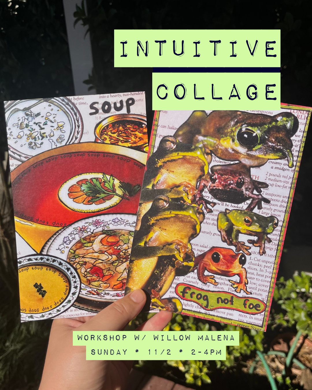 Intuitive collage Workshop w/ Willow
