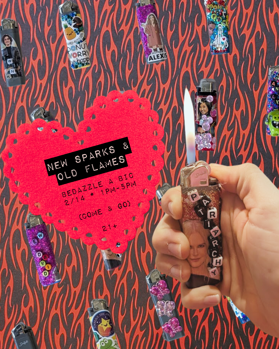 New Sparks & Old Flames: Bedazzle a Bic or a Matchbox