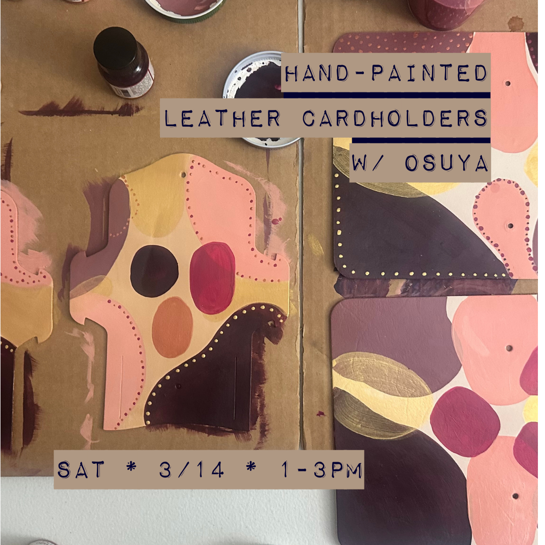 Elevated Essentials: Hand-painted Leather Cardholders with Osuya