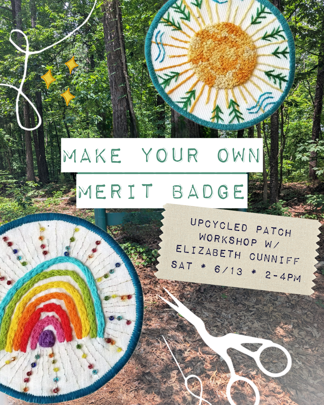 Make Your Own Merit Badge: Upcycled Patches with Elizabeth