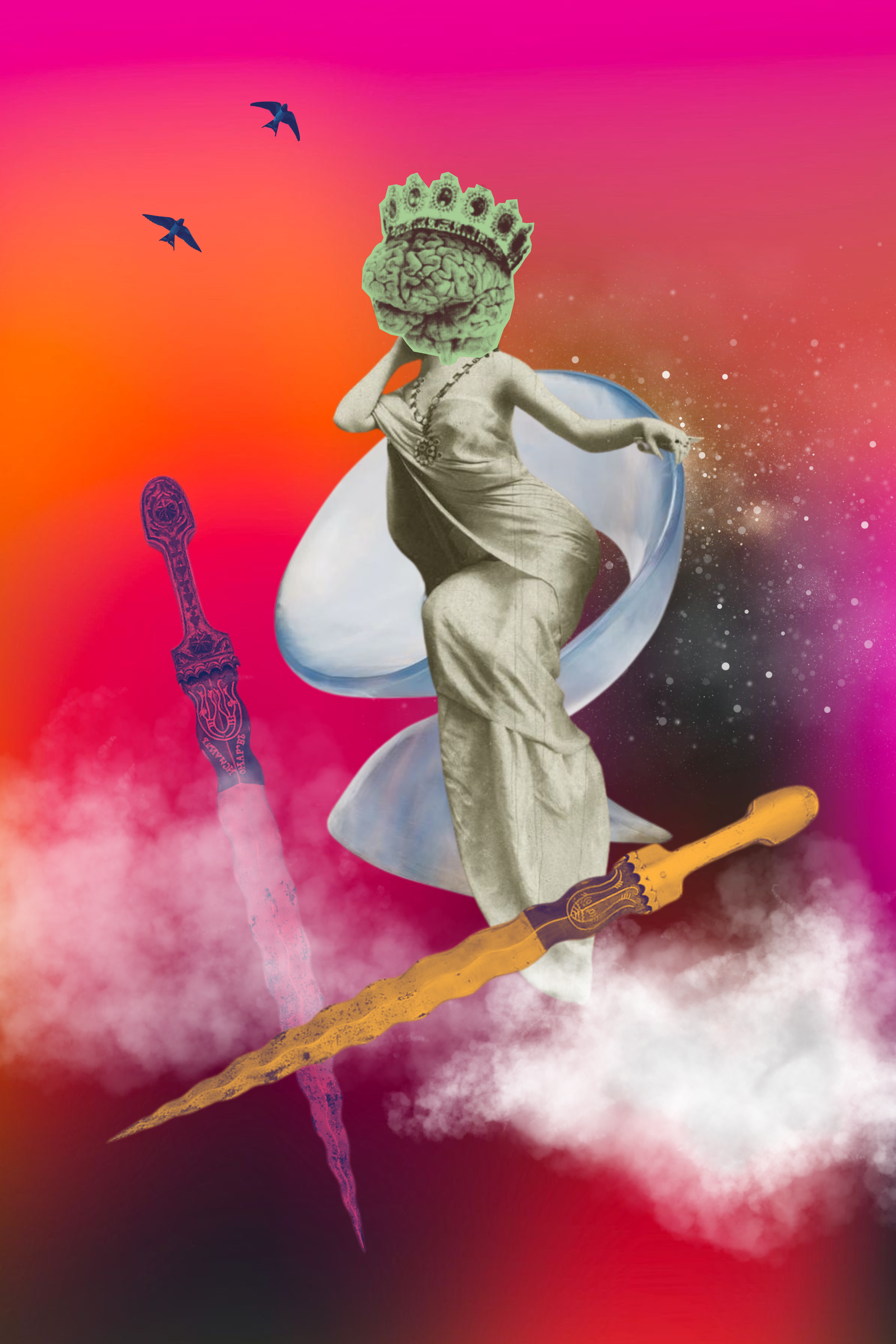 tarot digital collage art