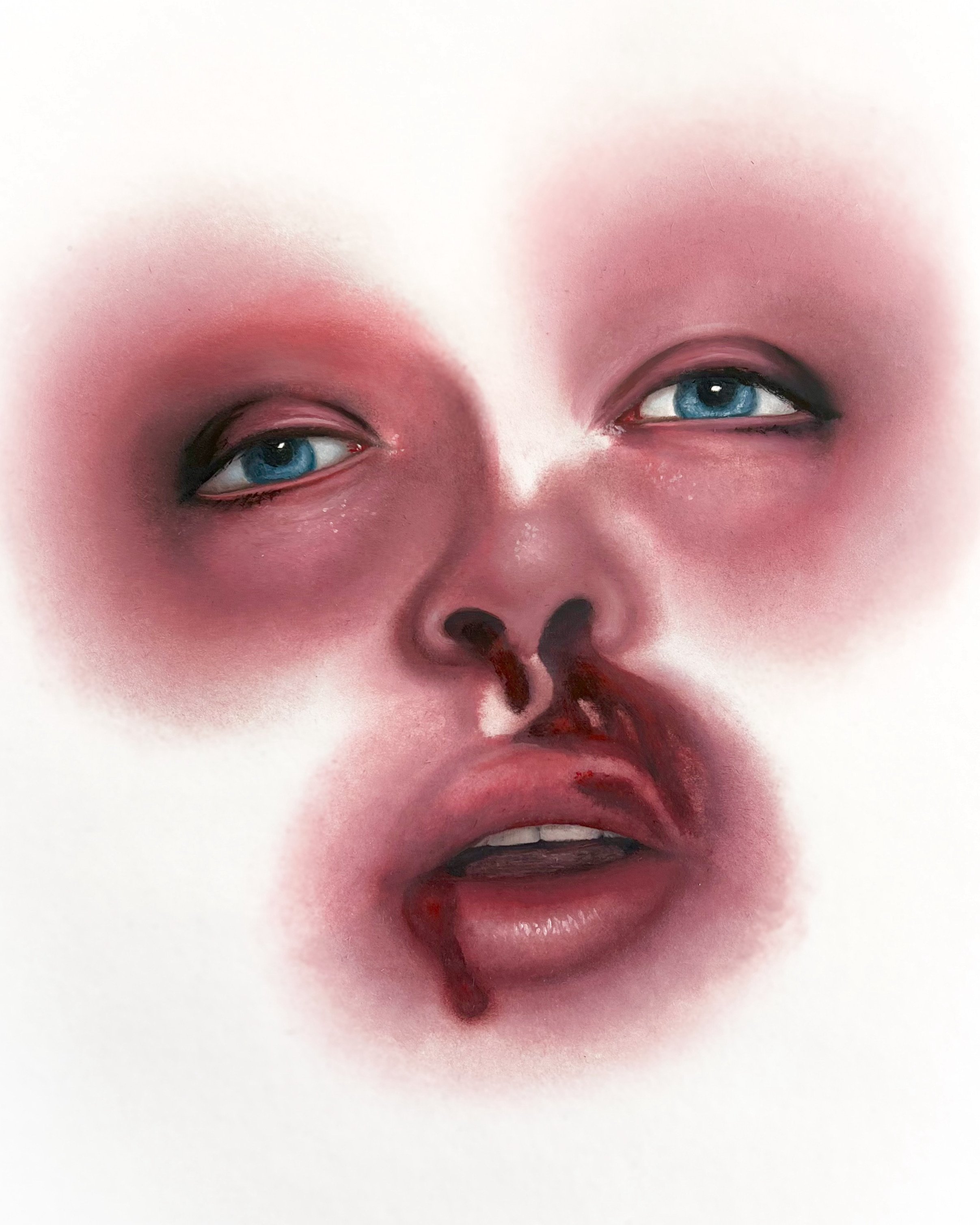 delinquent in pink, 2023
Oil on canvas paper