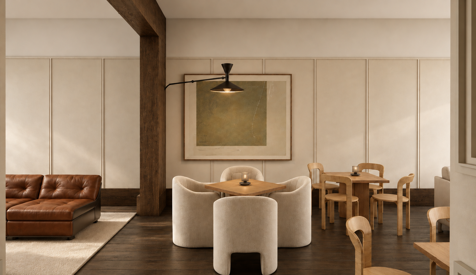Salon de restaurant aux tons chaleureux.png