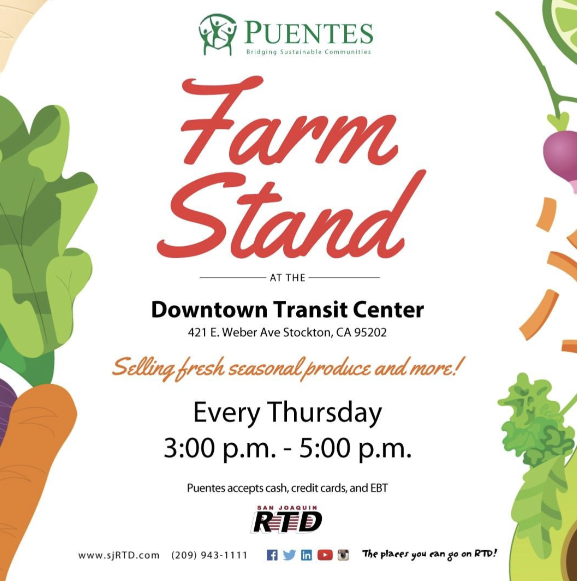 After hearing the community’s desire for greater access to fresh fruits and vegetables, I partnered with Puentes to launch a weekly, EBT-friendly farm stand at our downtown station.