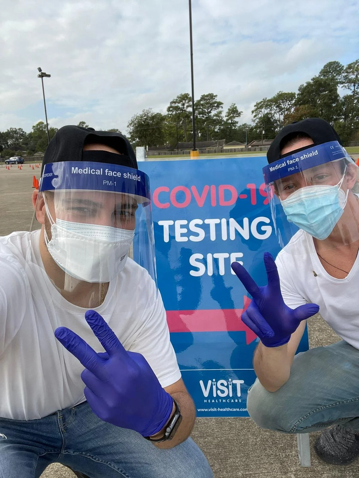 My great team at a testing project site in Texas. 