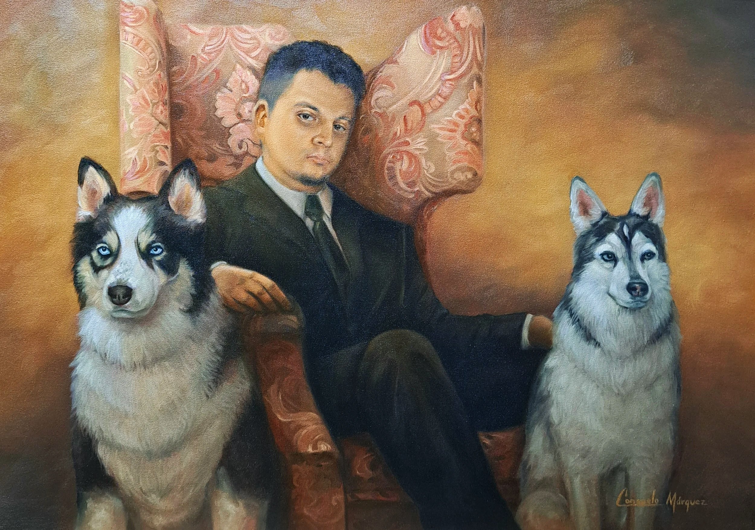 Comisión de retrato, encargo de retrato en Mexico, Sonora, de Consuelo Márquez Arte