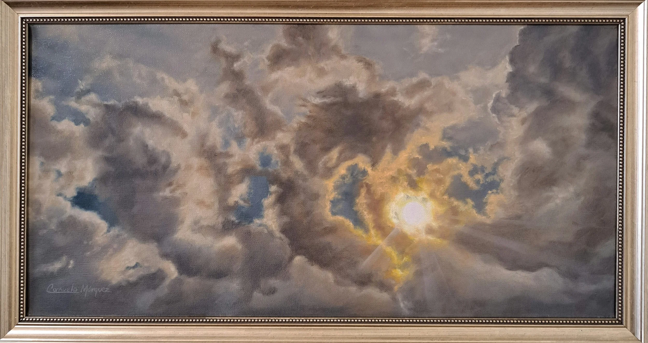 Obra de arte original de cielo, nubes en México de Consuelo Márquez Arte