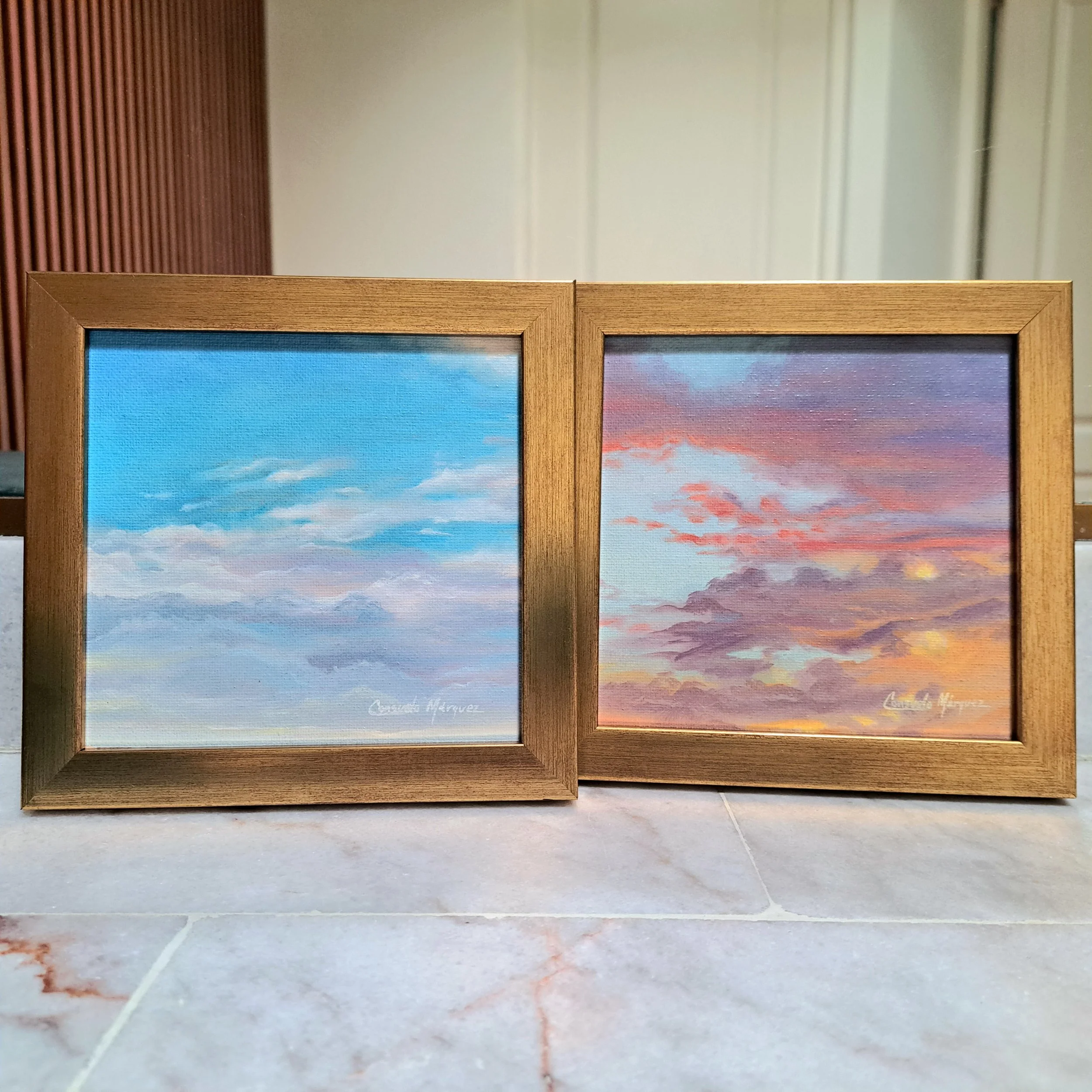 Obra de arte original de cielo, nubes en México de Consuelo Márquez Arte