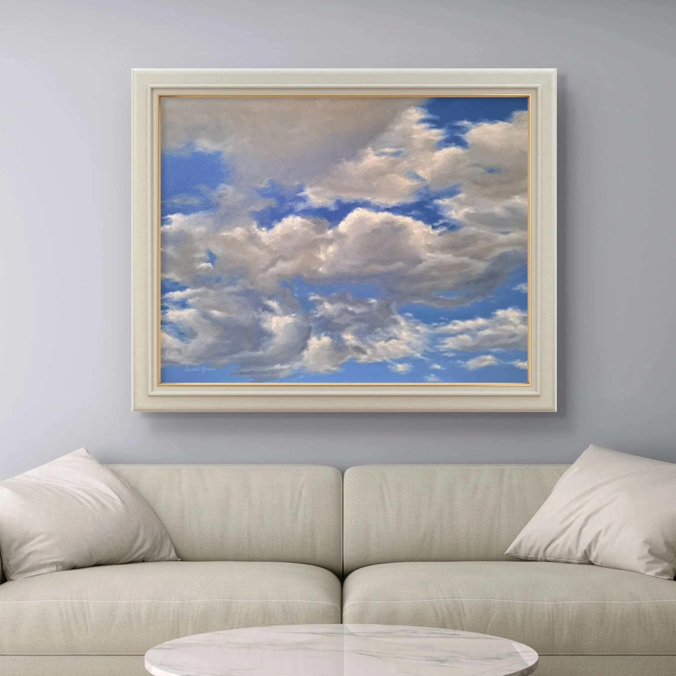 Arte original, arte relajante, arte motivacional, cielos, nubes