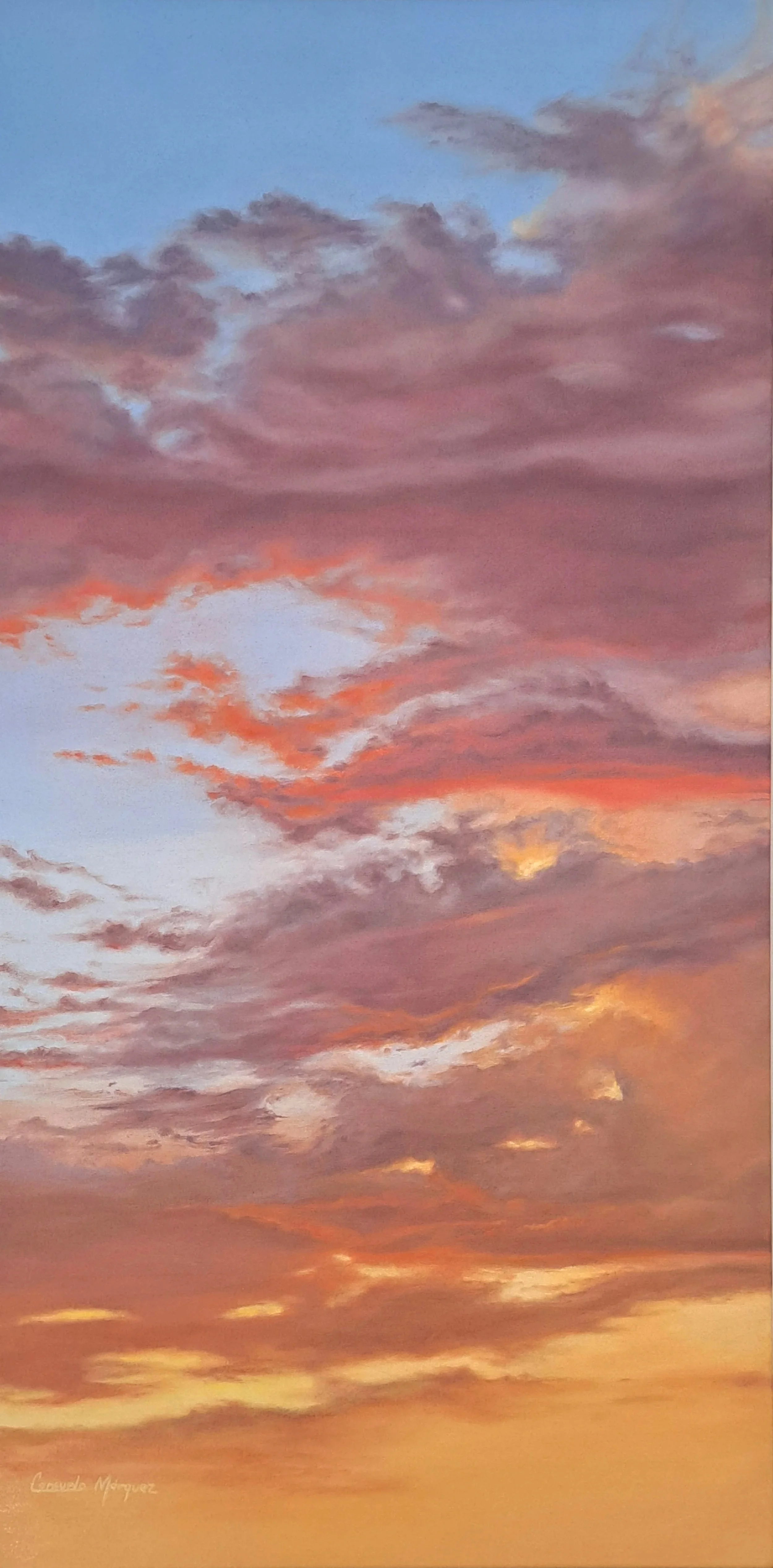 Obra de arte original de cielo, nubes en México de Consuelo Márquez Arte