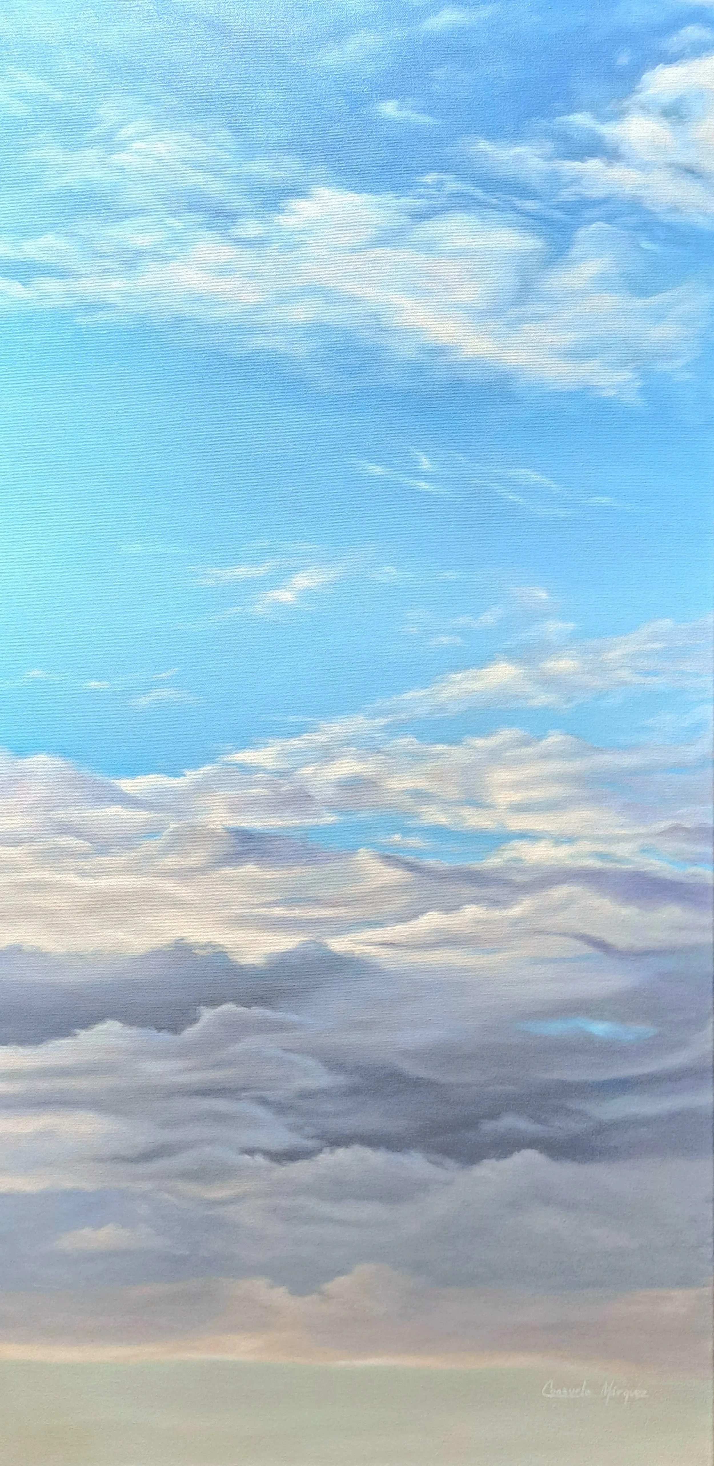 Obra de arte original de cielo, nubes en México de Consuelo Márquez Arte