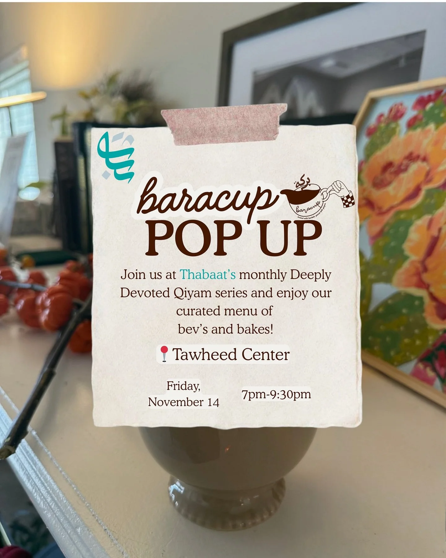 Less than a week away from @thabaatmi next Deeply Devoted Qiyaam! Catch us there with a special menu of bev&rsquo;s and bakes!!🤍☕️
&bull;
&bull;
&bull;
#Popup #Event #Coffee #CoffeeTime #CoffeeLovers #CoffeeBreak #DailyCoffee #CoffeeCorner #AtHomeCa