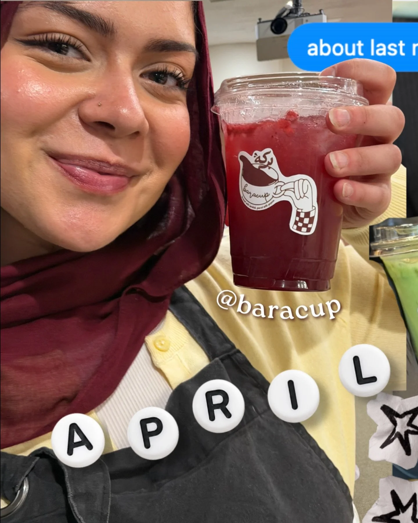 April flowers bring more barakah🌷 ☕️ 🎞️