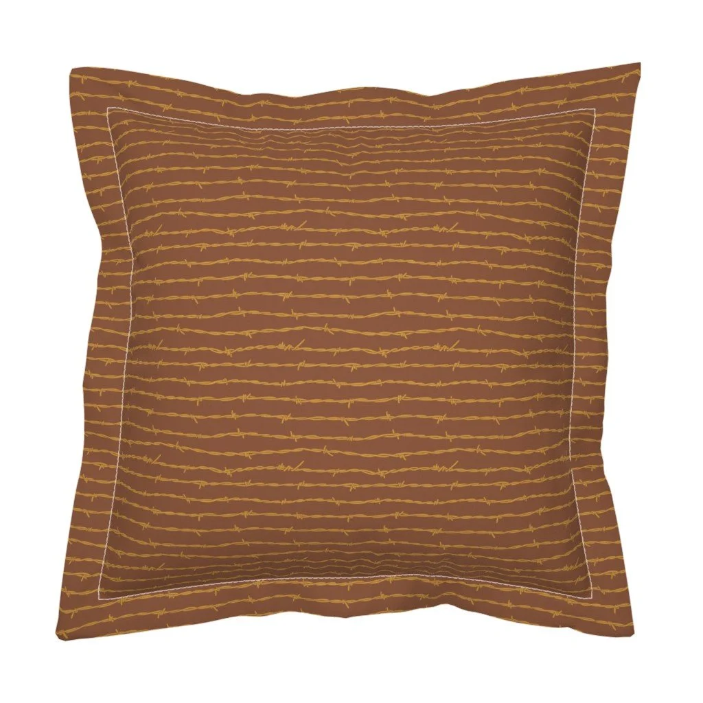 euro pillow 18258414-barbed-wire-brown-by-moniquebeaudincollections.jpg