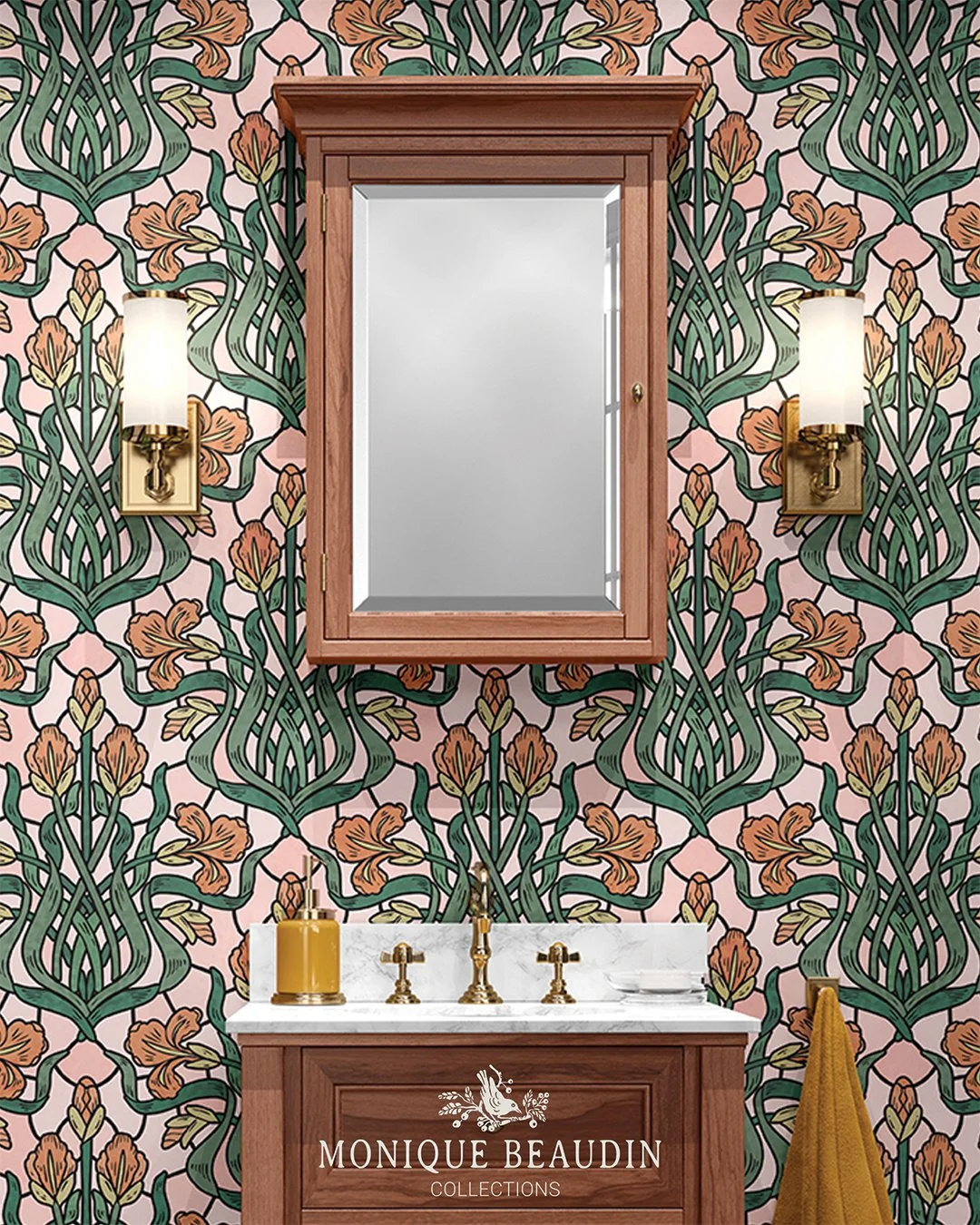 🌟 Voting is open for Retro Nouveau Designs 🌟

I imagine this Art Nouveau iris stained glass wallpaper in a vintage powder room. Let me know in the comments if you prefer the pink or blue colorway 🙏

Pattern ID: 20786936
Available in 3 scales and 2