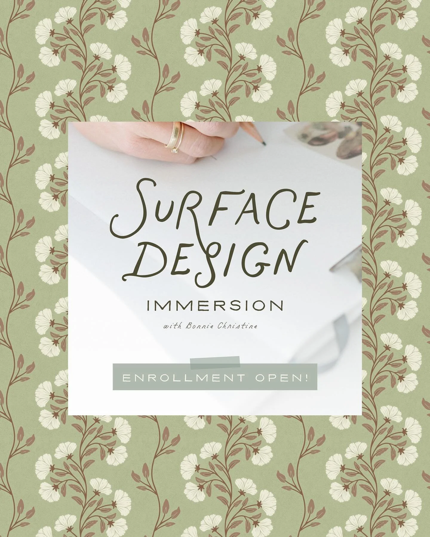 In 2022, the algorithm gave me a gift.
Bonnie Christine showed up in my Facebook feed.

A bright, energetic woman with the most calming voice, talking about a creative career that felt possible. Accessible. Real. 

And at that moment&hellip; I was qu