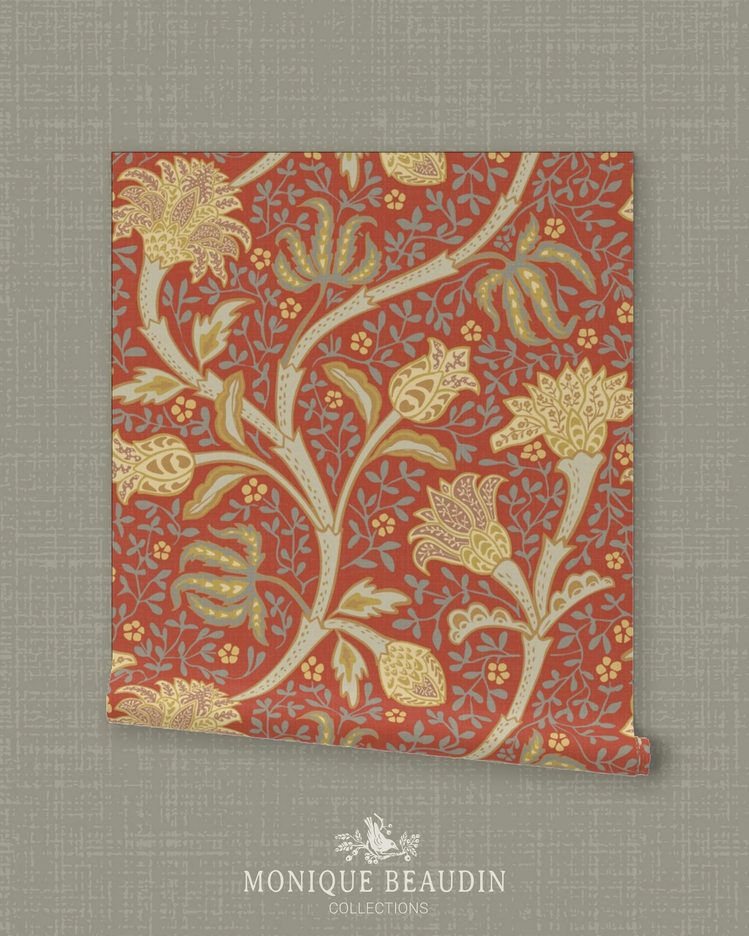 Created for the Spoonflower Chintz Revival Challenge, Indian Floral Fantasy grew from the B&auml;rbel&rsquo;s Trailing Floral Pattern Challenge! What started as an exploration of fantasy botanical forms gradually blossomed into my very first Indian-i