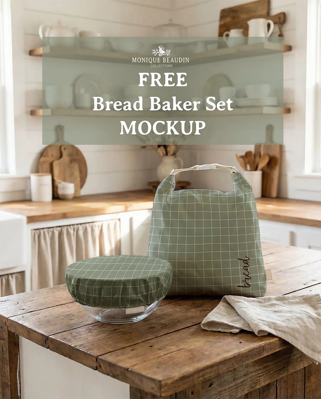FREE Bread Baker Set Mockup
