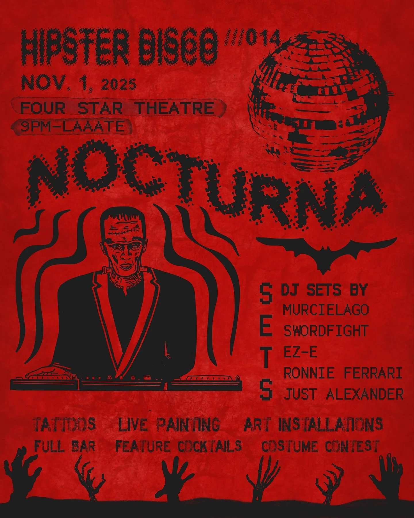 HD014: NOCTURNA will feature both, guest and resident DJ&rsquo;s, and for the first time ever, a built-in afters! Be sure to rest up.  See you next Saturday 🚨👀
