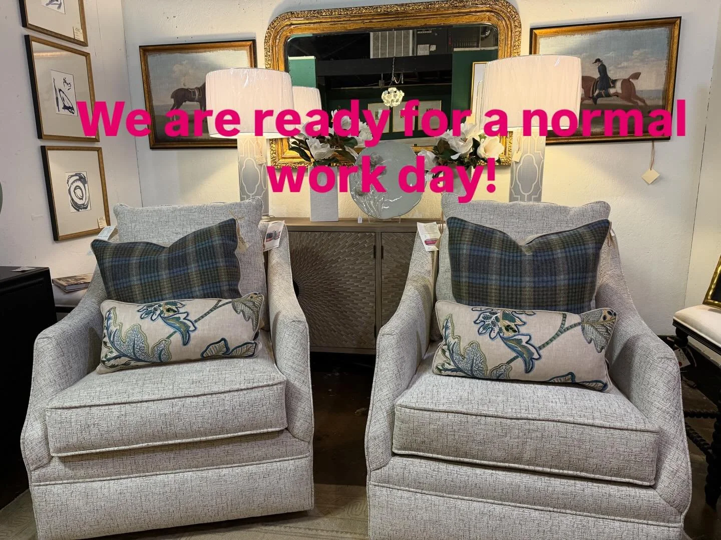 We&rsquo;ve been stir crazy!  Normal store hours tomorrow!! Wednesday, Jan 28 we will open and close on time. 10-5. Come see us.