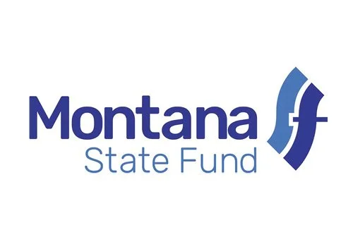 Montana State Fund logo with text 'Montana State Fund' and a blue abstract symbol.