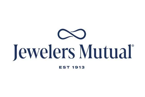 Jeweler's Mutual logo with an infinity symbol above the text, established in 1913.