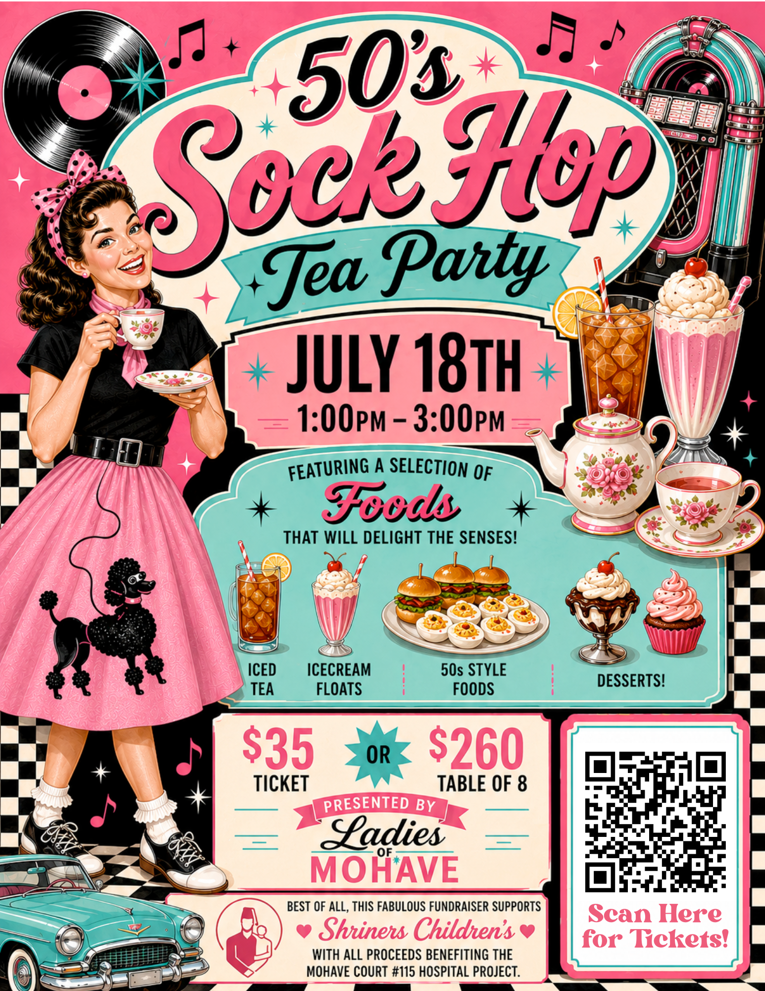 50s Sock Hop Tea Party