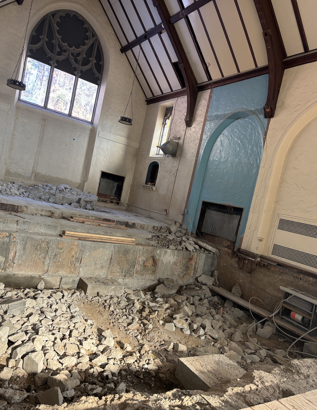 Building Project Update: Concrete Work in Progress